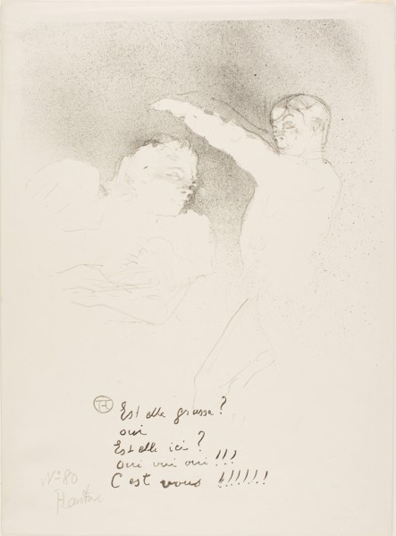 At the Variétés: Mademoiselle Lender and Brasseur, 1893, Henri de Toulouse-Lautrec, French,