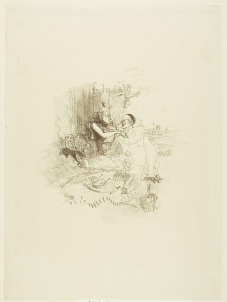 Picnic, 1898, Henri de Toulouse-Lautrec, French, 1864-1901, France, Color lithograph on cream wove
