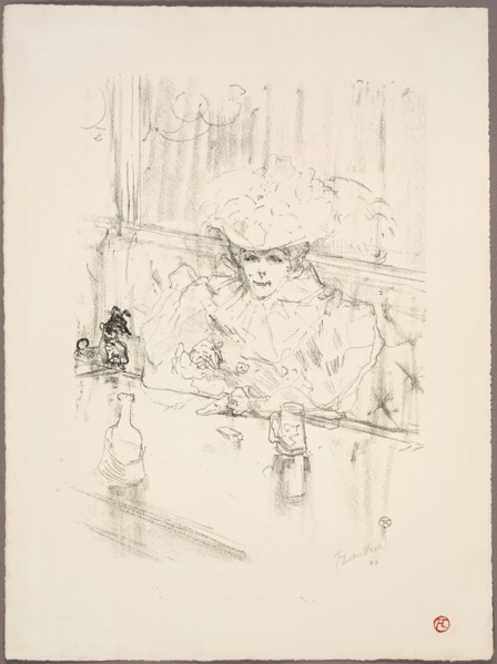 In the Hanneton, 1898, Henri de Toulouse-Lautrec, French, 1864-1901, France, Lithograph in black on