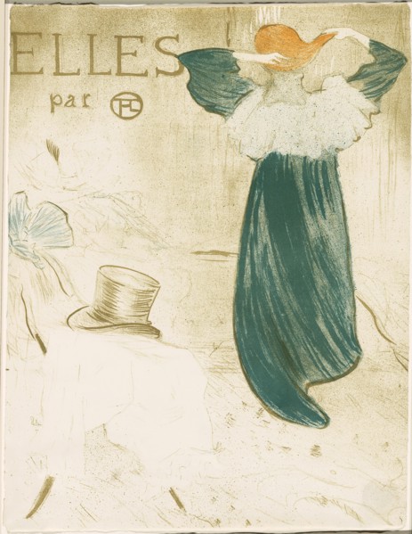 Frontispiece, from Elles, 1896, Henri de Toulouse-Lautrec (French, 1864-1901), published by Gustave