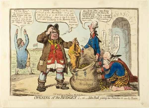 Opening of the Budget, published November 17, 1796, James Gillray (English, 1756-1815), published