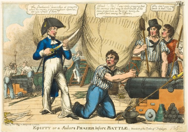 Equity, or a Sailor’s Prayer before Battle, 1805, Charles Williams (English, active 1797-1830),