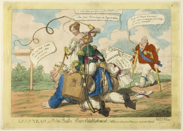 Leap Year, published March 1816, Charles WIlliams (English, active 1797-1830), published by S. W.
