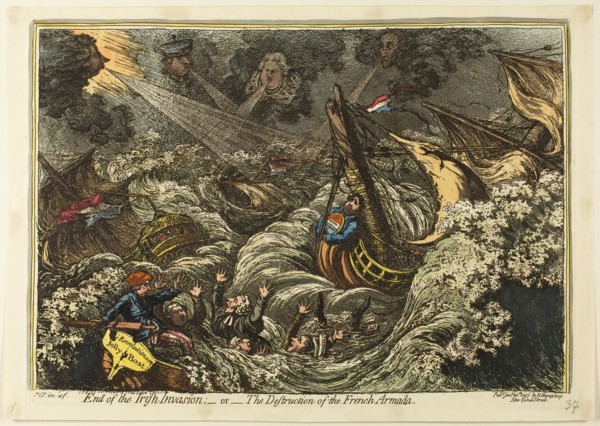 End of the Irish Invasion, published January 20, 1797, James Gillray (English, 1756-1815),