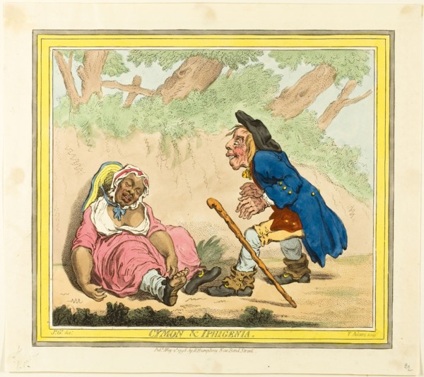 Cymon and Iphigenia, published May 2, 1796, James Gillray (English, 1756-1815), published by Hannah