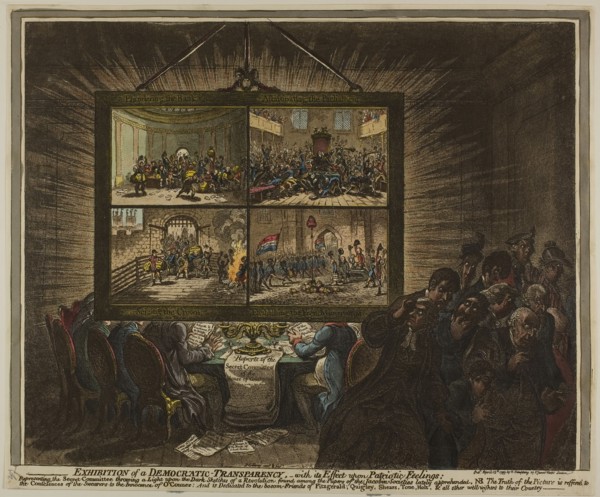 Exhibition of a Democratic Transparency, with its Effect Upon Patriotic Feelings, published April