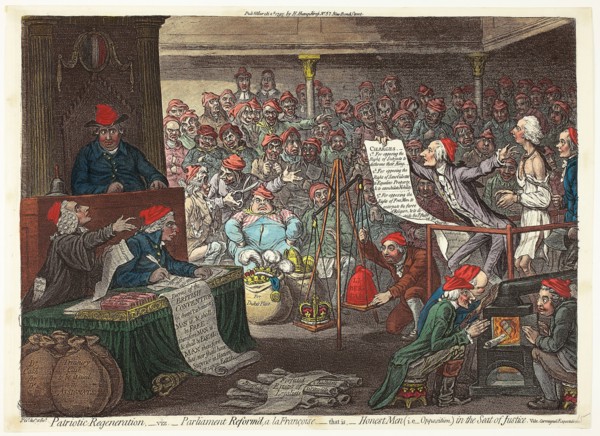 Patriotic Regeneration, -viz., Parliament Reform’d, a la Françoise…, published March 2, 1795, James