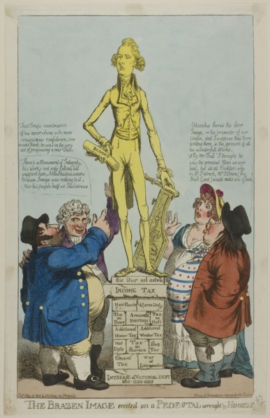 The Brazen Image Erected on a Pedestal Wrought by Himself, published May 29, 1802, Charles WIlliams