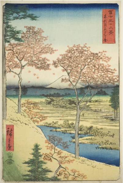 Yuhi Hill at Meguro in the Eastern Capital (Toto Meguro Yuhigaoka), from the series Thirty-six
