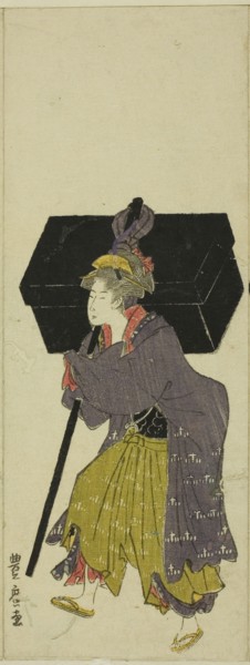 Parody of a daimyo procession, c. 1805/07, Utagawa Toyohiro, Japanese, 1773-1828, Japan, Color