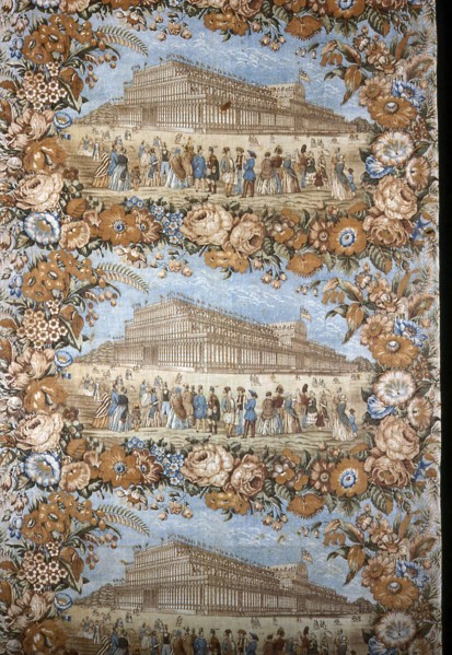 Panel (Furnishing Fabric), c. 1851, Probably Manufactured by Wright & Lee, England, probably