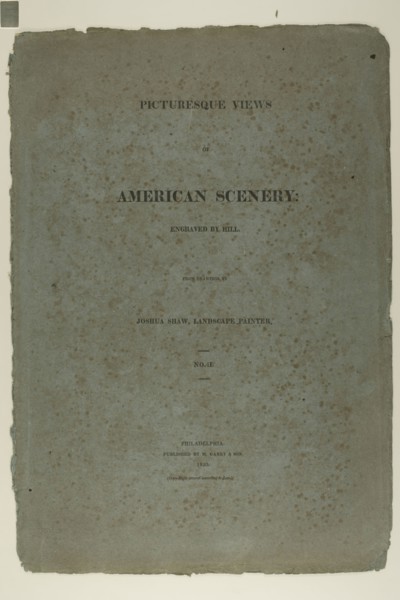 Portfolio Cover for Picturesque Views of American Scenery, No. II, 1819/21, John Hill (American,