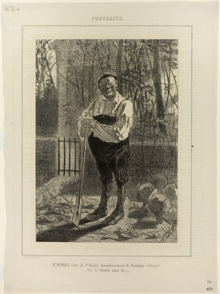 Portrait of Monsieur Dubois, curate of St. Pierre…, 1857, Félicien Rops (Belgian, 1833-1898),