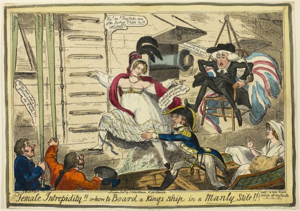 Female Intrepidity, 1816, George Cruikshank (English, 1792-1878), published by J. Sidebotham