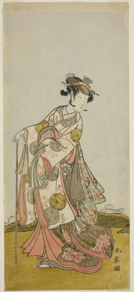 The Actor Nakamura Noshio I as Princess Usuyuki (Usuyuki Hime) in the play Shin Usuyuki Monogatari,