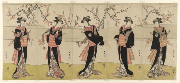 The Actors Segawa Kikunojo III as Karigane Obun, Nakayama Tomisaburo I as An no Oyasu, Iwai