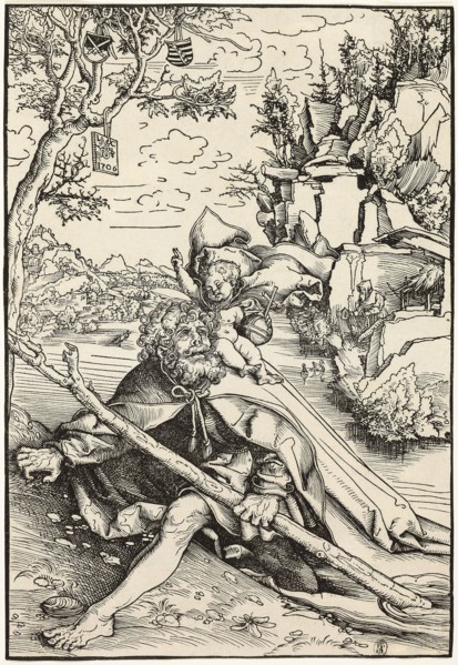 Saint Christopher, 1506, published 1509, Lucas Cranach the Elder, German, 1472-1553, Germany,