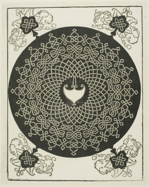 The First Knot, c. 1507, Albrecht Dürer, German, 1471-1528, Germany, Woodcut in black on ivory laid