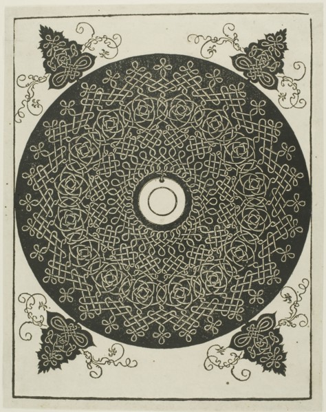 The Third Knot, c. 1507, Albrecht Dürer, German, 1471-1528, Germany, Woodcut in black on ivory laid