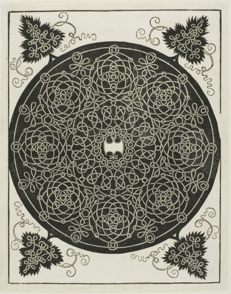 The Fifth Knot, c. 1507, Albrecht Dürer, German, 1471-1528, Germany, Woodcut in black on ivory laid