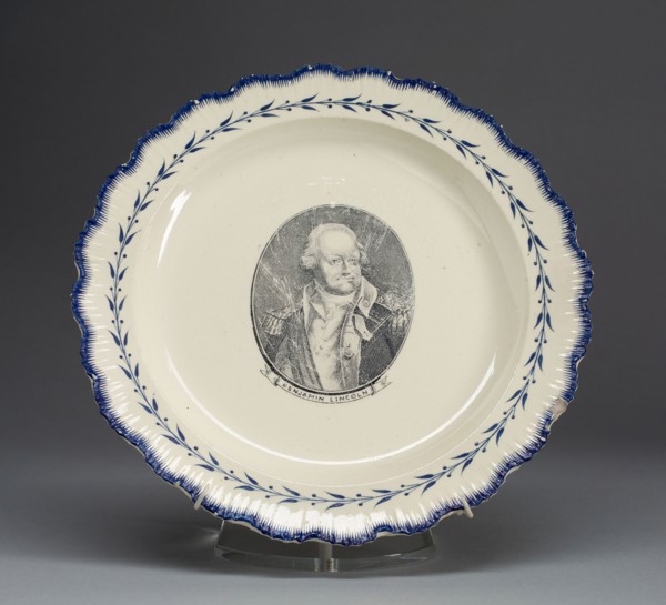 Plate, c. 1790, English for the American market, Leeds, England, Creamware, Diam. 24.3 cm (9 9/16