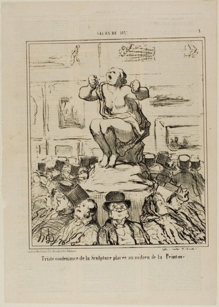 The Displeasure of a Sculpture Placed in the Middle of an Exhibition of Paintings, plate 5 from