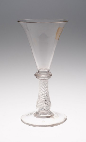 Wine Glass, c. 1750, England, Glass, 17.8 × 9.2 cm (7 × 3 5/8 in.)