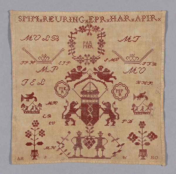Sampler, 1860, Sophia Margaretha Reuning (Dutch, 1843- ?), Netherlands, Netherlands, Cotton, plain