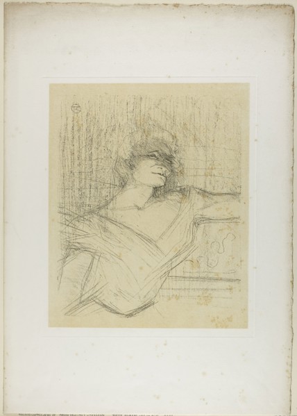Yvette Guilbert—Dans la Glu, from Yvette Guilbert, 1898, Henri de Toulouse-Lautrec, French,