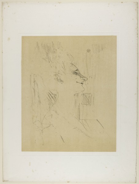 Yvette Guilbert—Soûlarde, from Yvette Guilbert, 1898, Henri de Toulouse-Lautrec, French, 1864-1901,
