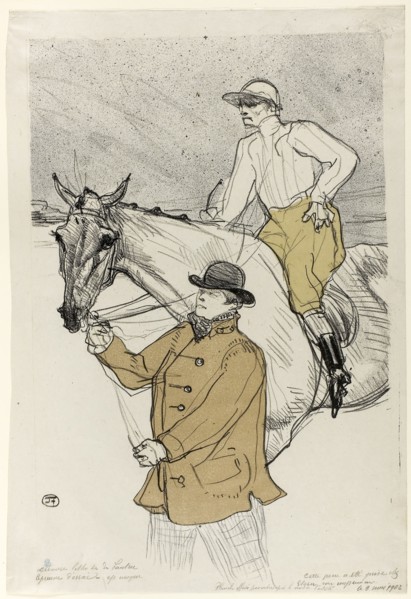 The Jockey Going to the Post, 1899, Henri de Toulouse-Lautrec, French, 1864-1901, France, Color