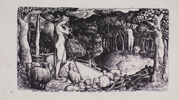 Ideal Pastoral Life, n.d., Edward Calvert, English, 1799-1883, England, Woodcut on paper, 43 × 77