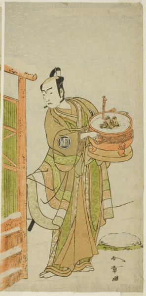 The Actor Arashi Sangoro II as Ito Kuro Disguised as Banta in the Play Izu-goyomi Shibai no