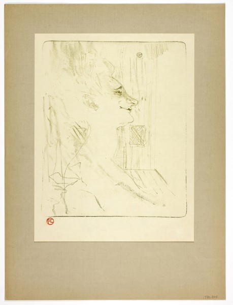 Soûlarde, plate six from Yvette Guilbert, 1898, printed 1930, Henri de Toulouse-Lautrec (French,