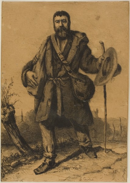The Apostle Jean Journet, n.d., Gustave Courbet, French, 1819-1877, France, Lithograph in black on