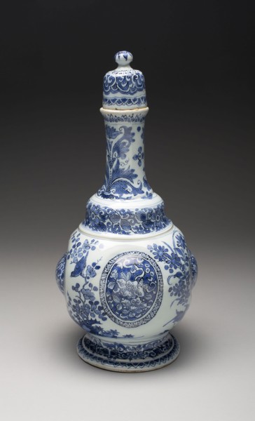 Bottle, 1674, De Grieksche A (The Greek A) Factory, Delft, Netherlands, 1658-1722, Samuel van