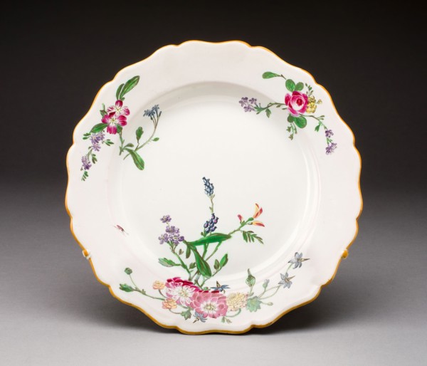 Plate, c. 1770, Veuve Perrin Manufactory, French, 1748-1803, Marseille, Tin-glazed earthenware