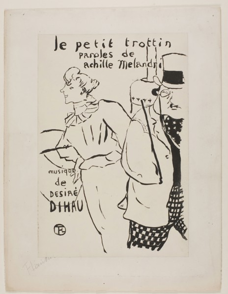 The Little Errand Girl, 1893, Henri de Toulouse-Lautrec, French, 1864-1901, France, Lithograph on