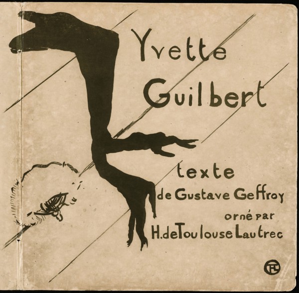 Cover for Yvette Guilbert, 1894, Henri de Toulouse-Lautrec, French, 1864-1901, France, Lithograph