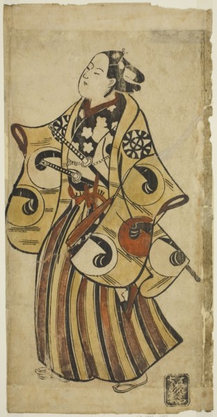The Actor Nakamura Denkuro I, c. 1710, Attributed to Torii Kiyonobu I, Japanese, 1664-1729, Japan,