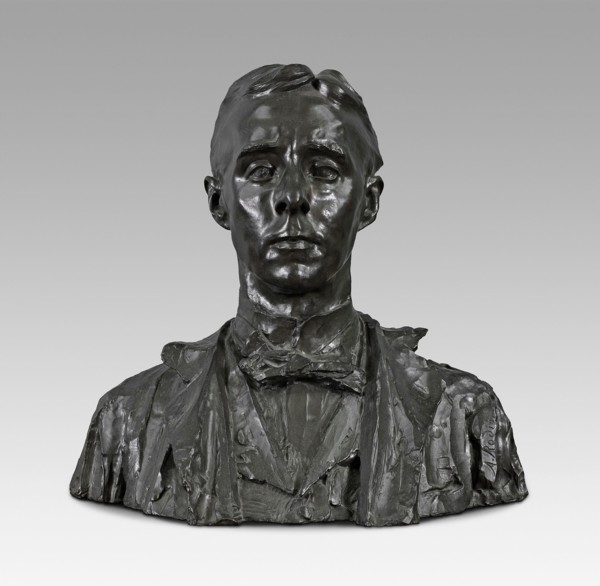 Head of Arthur Jerome Eddy, 1898, Auguste Rodin, French, 1840-1917, France, Bronze, H. 47.6 cm (18