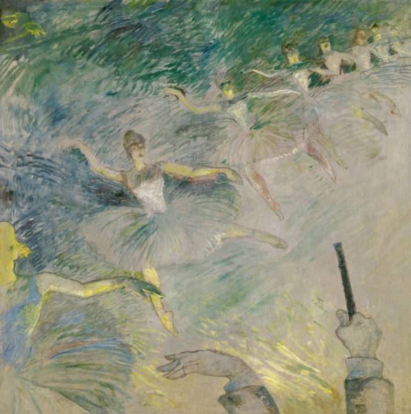 Ballet Dancers, 1885/86, Henri de Toulouse-Lautrec, French, 1864-1901, France, Oil on plaster,