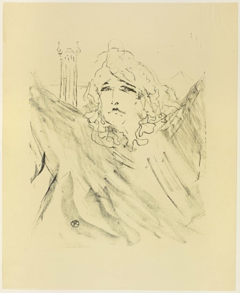 Sarah Bernhardt, from Treize Lithographies, 1898, published before 1906, Henri de Toulouse-Lautrec,