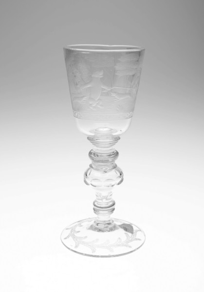 Goblet, 18th century, England, Glass, 23.2 × 8.9 cm (9 1/8 × 3 1/2 in.)