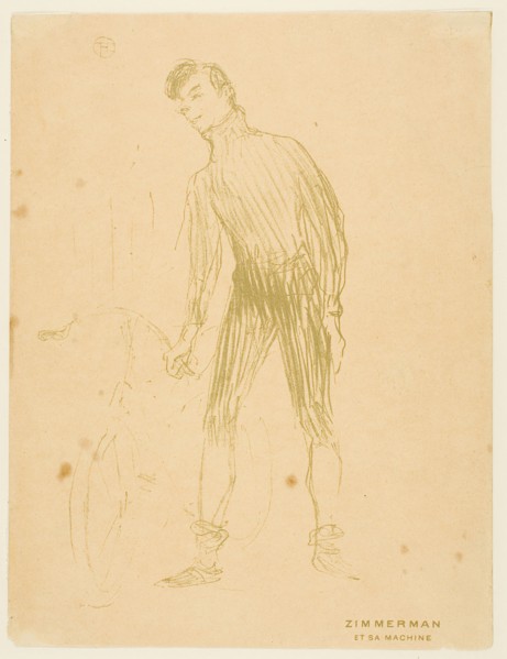 Zimmerman and His Machine, 1895, Henri de Toulouse-Lautrec, French, 1864-1901, France, Color