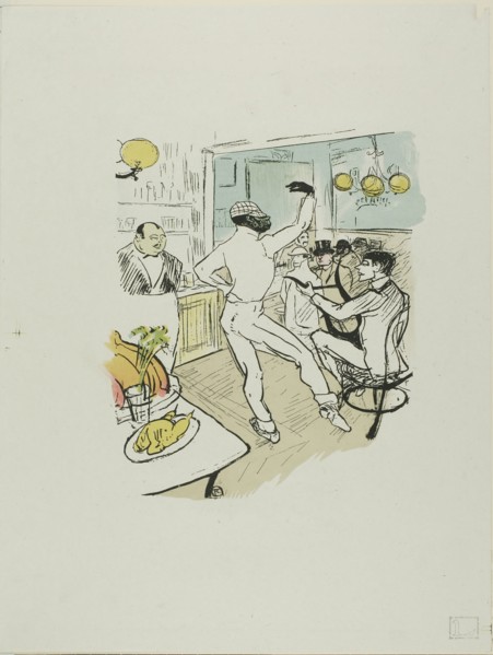 Chocolat Dancing, published March 28, 1896, after Henri de Toulouse-Lautrec, French, 1864-1901,