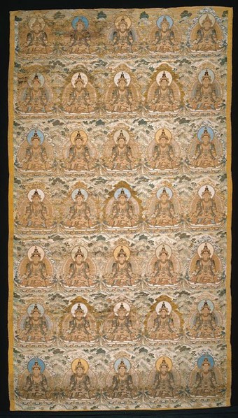 Thanka (Religious Picture), 18th century, Qing dynasty(1644–1911), Manchu, China, Silk and