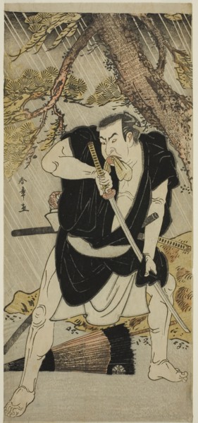 The Actor Nakamura Nakazo I as Ono Sadakuro in the Play Kanadehon Chushingura, Performed at the