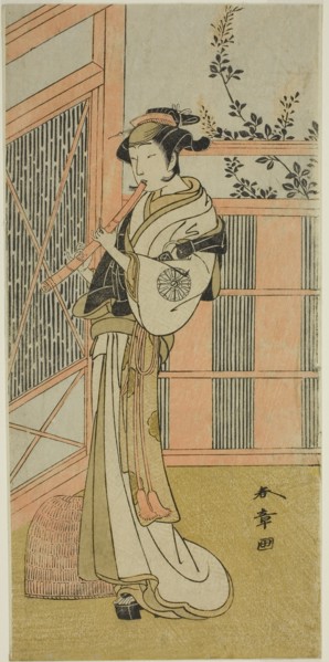 The Actor Nakamura Noshio I as Misao Disguised as a Komuso in the Play Kosode-gura no Tekubari,