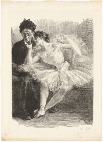 Dancer and Her Mother, from the eighth album of L’Estampe originale, 1894, Paul Renouard (French,